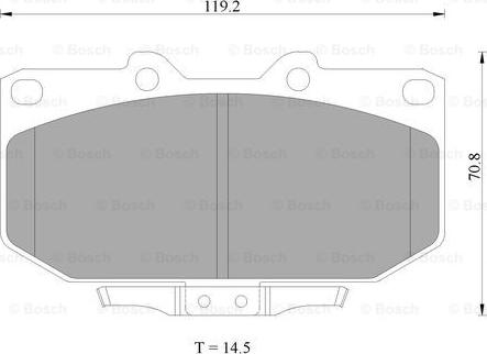 BOSCH 0 986 AB2 280 - Тормозные колодки, дисковые, комплект unicars.by