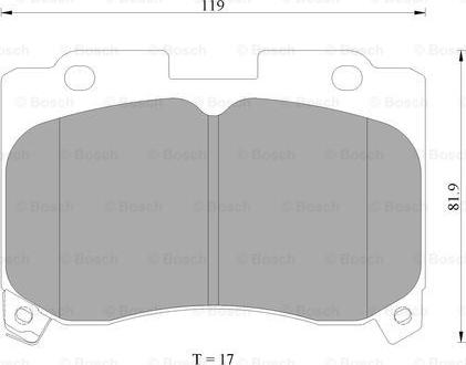 BOSCH 0 986 AB2 281 - Тормозные колодки, дисковые, комплект unicars.by