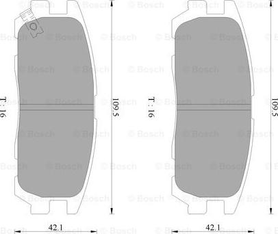 BOSCH 0 986 AB2 235 - Тормозные колодки, дисковые, комплект unicars.by