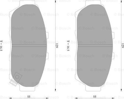 BOSCH 0 986 AB2 279 - Тормозные колодки, дисковые, комплект unicars.by