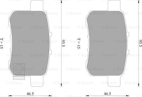 BOSCH 0 986 AB2 273 - Тормозные колодки, дисковые, комплект unicars.by