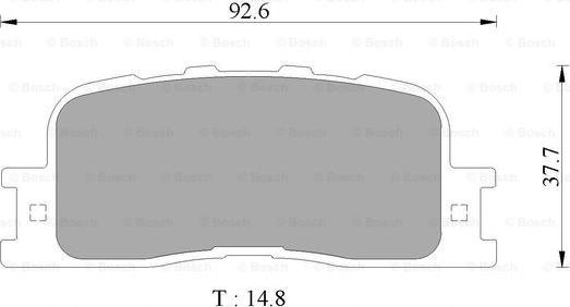 BOSCH 0 986 AB2 774 - Тормозные колодки, дисковые, комплект unicars.by