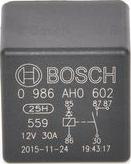 BOSCH 0 986 AH0 602 - Реле, рабочий ток unicars.by