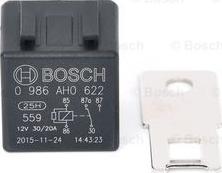 BOSCH 0 986 AH0 622 - Реле, рабочий ток unicars.by