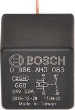 BOSCH 0 986 AH0 083 - Реле, рабочий ток unicars.by