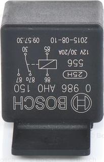 BOSCH 0 986 AH0 150 - Реле, рабочий ток unicars.by