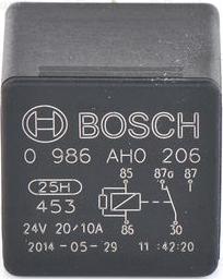 BOSCH 0 986 AH0 206 - Реле, рабочий ток unicars.by