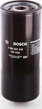 BOSCH 0 986 B01 036 - Масляный фильтр unicars.by