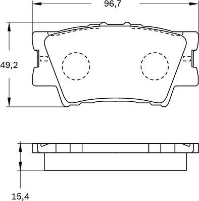 BOSCH 0 986 BB0 404 - Тормозные колодки, дисковые, комплект unicars.by