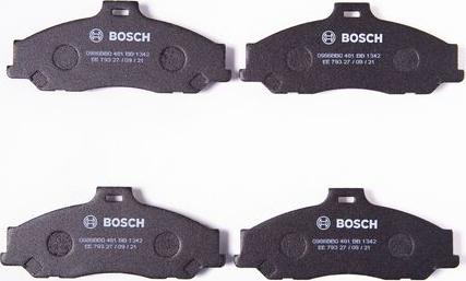 BOSCH 0 986 BB0 481 - Тормозные колодки, дисковые, комплект unicars.by