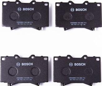 BOSCH 0 986 BB0 544 - Тормозные колодки, дисковые, комплект unicars.by