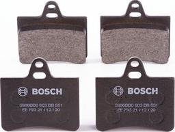 BOSCH 0 986 BB0 603 - Тормозные колодки, дисковые, комплект unicars.by