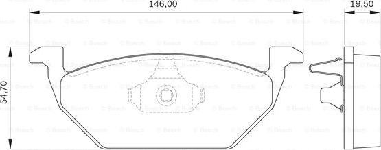 BOSCH 0 986 BB0 139 - Тормозные колодки, дисковые, комплект unicars.by