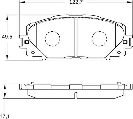 BOSCH 0 986 BB0 396 - Тормозные колодки, дисковые, комплект unicars.by