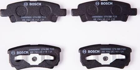 BOSCH 0 986 BB0 379 - Тормозные колодки, дисковые, комплект unicars.by