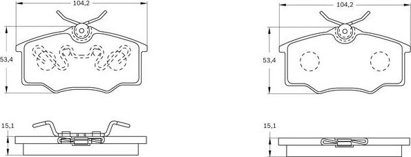 BOSCH 0 986 BB0 275 - Тормозные колодки, дисковые, комплект unicars.by