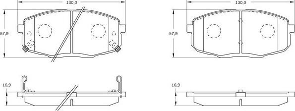 BOSCH 0 986 BB0 772 - Тормозные колодки, дисковые, комплект unicars.by