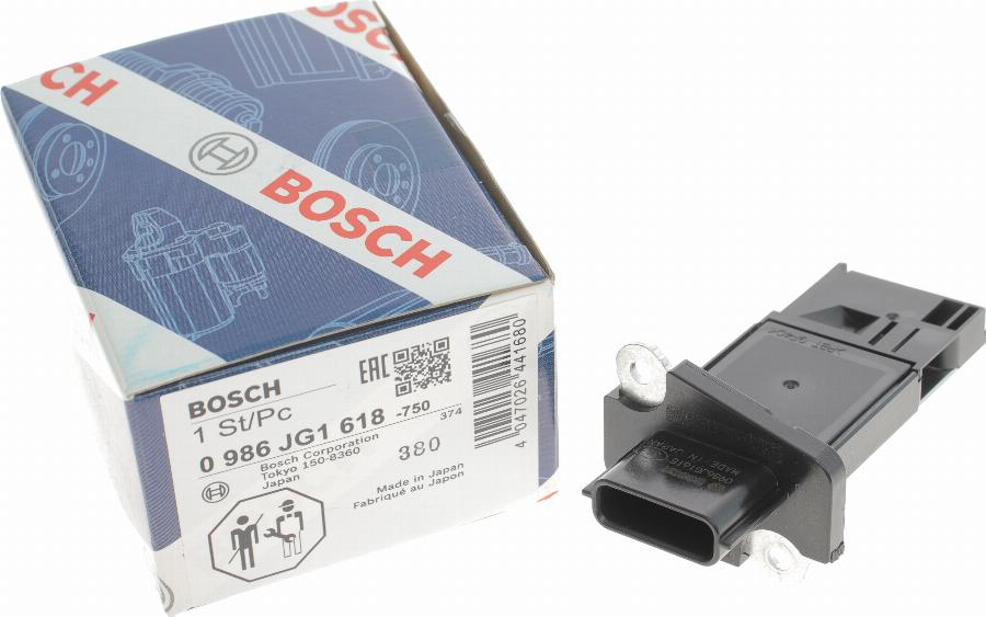 BOSCH 0 986 JG1 618 - Датчик потока, массы воздуха unicars.by