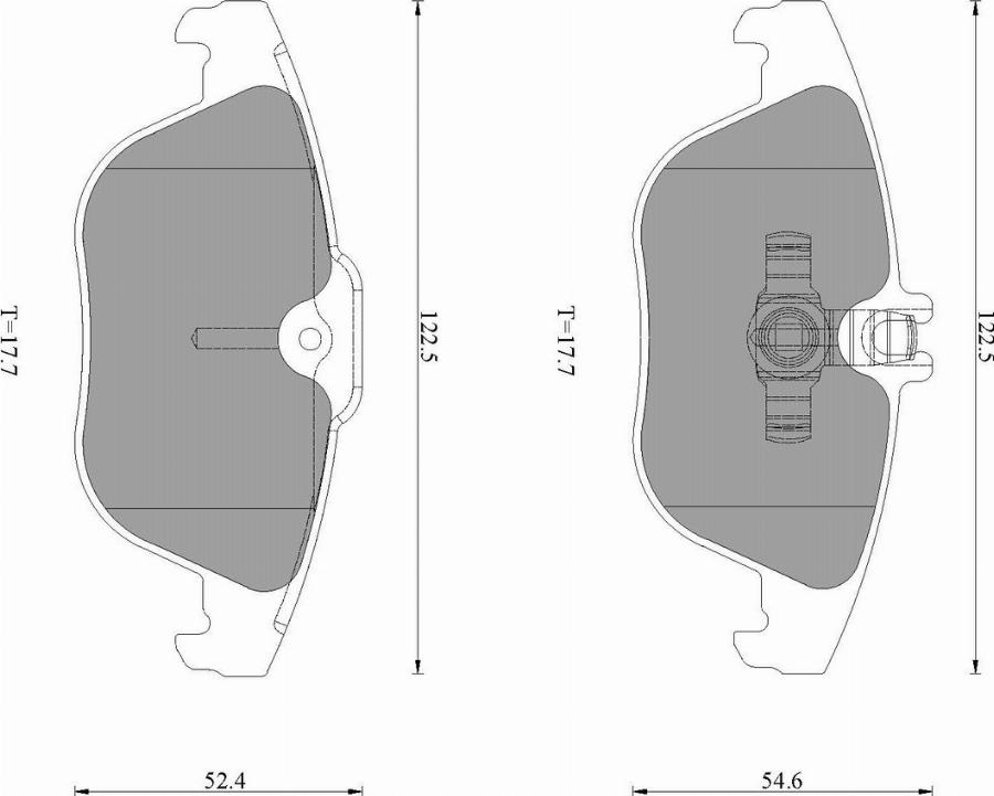 BOSCH 0986T11021 - Тормозные колодки, дисковые, комплект unicars.by