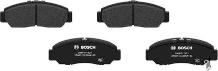 BOSCH 0 986 T11 321 - Тормозные колодки, дисковые, комплект unicars.by