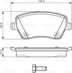 BOSCH 0 986 TB3 159 - Тормозные колодки, дисковые, комплект unicars.by