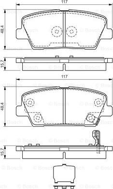 BOSCH 0 986 TB3 189 - Тормозные колодки, дисковые, комплект unicars.by