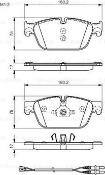 BOSCH 0 986 TB3 183 - Тормозные колодки, дисковые, комплект unicars.by