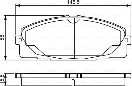 BOSCH 0 986 TB3 214 - Тормозные колодки, дисковые, комплект unicars.by