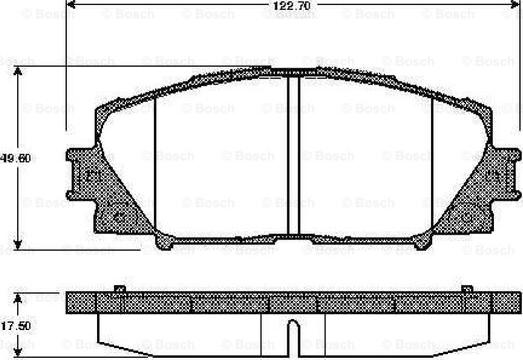 BOSCH 0 986 TB2 940 - Тормозные колодки, дисковые, комплект unicars.by