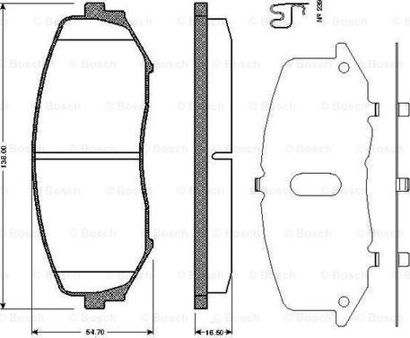 Herth+Buss Elparts J3608028 - Тормозные колодки, дисковые, комплект unicars.by