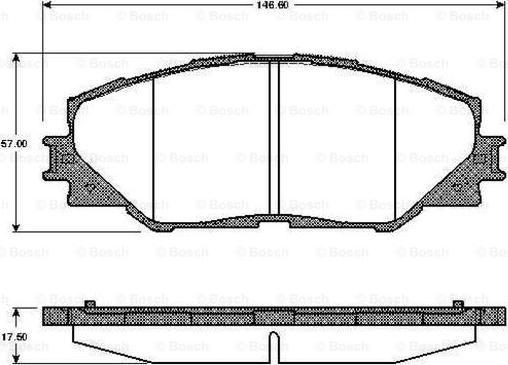 BOSCH 0 986 TB2 942 - Тормозные колодки, дисковые, комплект unicars.by