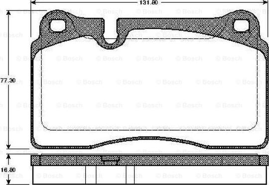 BOSCH 0 986 TB2 931 - Тормозные колодки, дисковые, комплект unicars.by