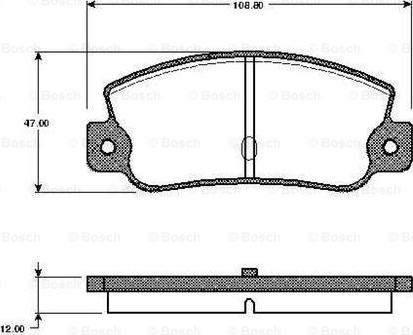 BOSCH 0 986 TB2 481 - Тормозные колодки, дисковые, комплект unicars.by