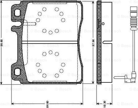 BOSCH 0 986 TB2 687 - Тормозные колодки, дисковые, комплект unicars.by