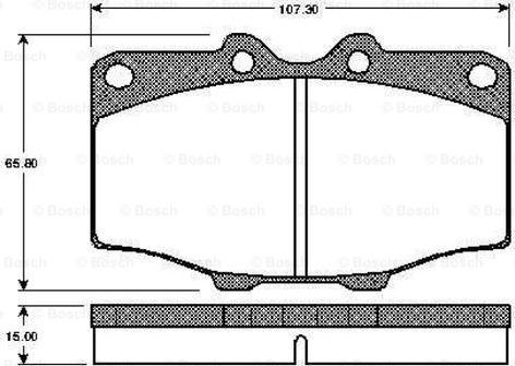 BOSCH 0 986 TB2 069 - Тормозные колодки, дисковые, комплект unicars.by