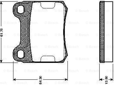 BOSCH 0 986 TB2 084 - Тормозные колодки, дисковые, комплект unicars.by