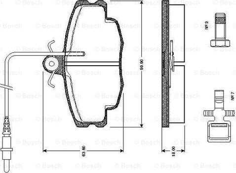 BOSCH 0 986 TB2 076 - Тормозные колодки, дисковые, комплект unicars.by