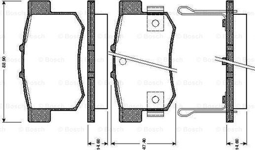 BOSCH 0 986 TB2 179 - Тормозные колодки, дисковые, комплект unicars.by