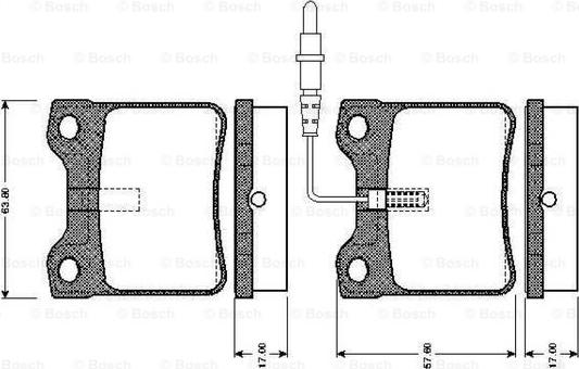 BOSCH 0 986 TB2 177 - Тормозные колодки, дисковые, комплект unicars.by