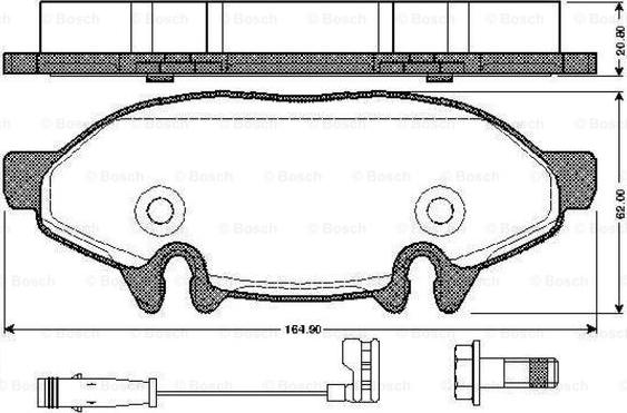 BENDIX 573221 - Тормозные колодки, дисковые, комплект unicars.by