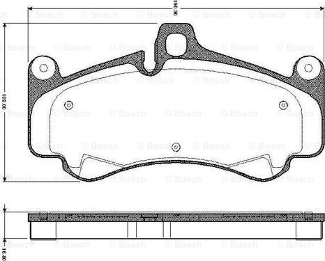 BOSCH 0 986 TB2 872 - Тормозные колодки, дисковые, комплект unicars.by