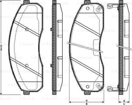 BOSCH 0 986 TB2 394 - Тормозные колодки, дисковые, комплект unicars.by