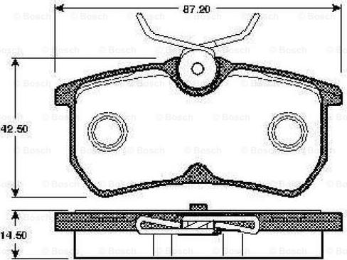 BOSCH 0 986 TB2 339 - Тормозные колодки, дисковые, комплект unicars.by