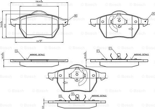 FERRON TOP04020149 - Тормозные колодки, дисковые, комплект unicars.by