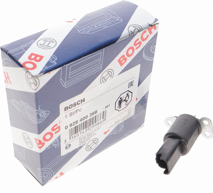 BOSCH 0 928 400 366 - Стопорный механизм, система впрыска unicars.by