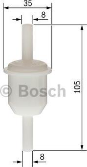 BOSCH 0 450 904 058 - Топливный фильтр unicars.by