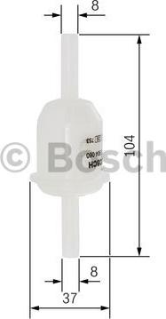 BOSCH 0 450 904 060 - Топливный фильтр unicars.by