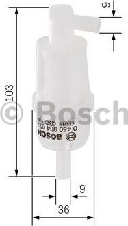 BOSCH 0 450 904 077 - Топливный фильтр unicars.by