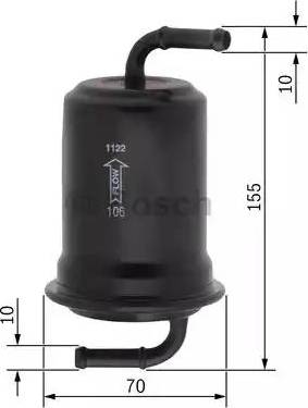 BOSCH 0 450 905 956 - Топливный фильтр unicars.by