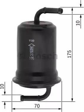 BOSCH 0 450 905 957 - Топливный фильтр unicars.by